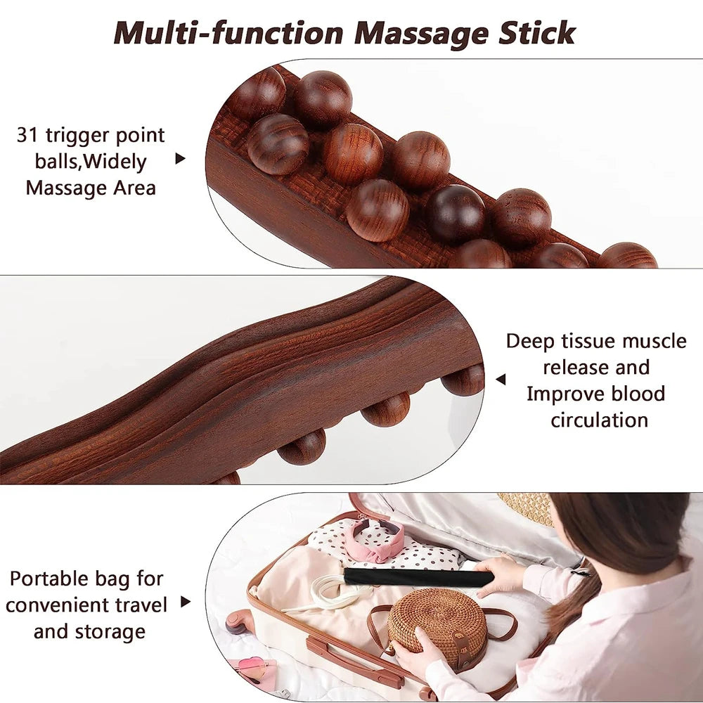 Wood Therapy Lymphatic Drainage Massage Stick