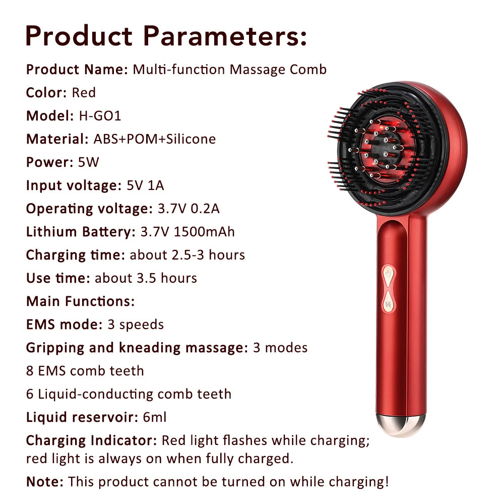 Electric Scalp Massager Comb