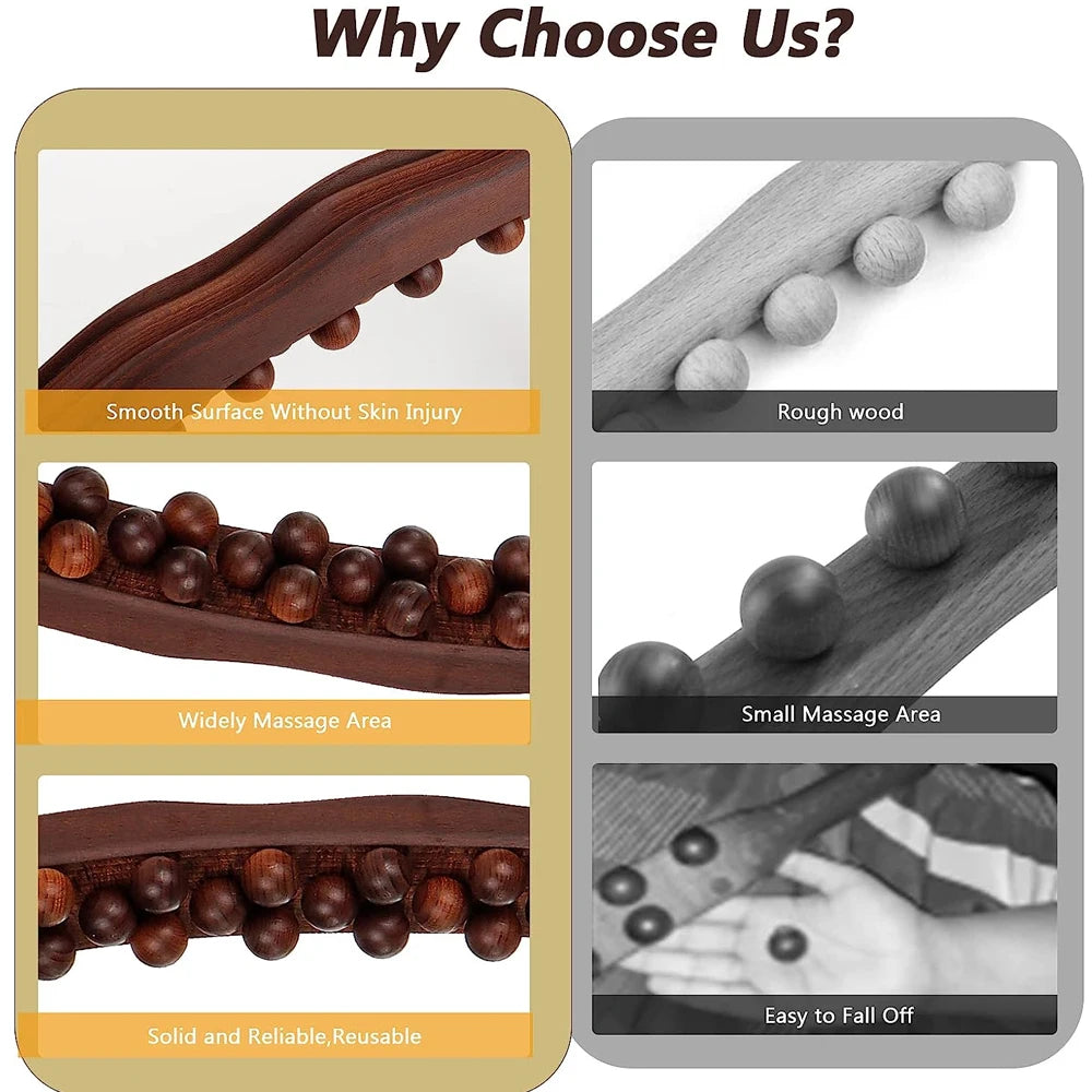 Wood Therapy Lymphatic Drainage Massage Stick