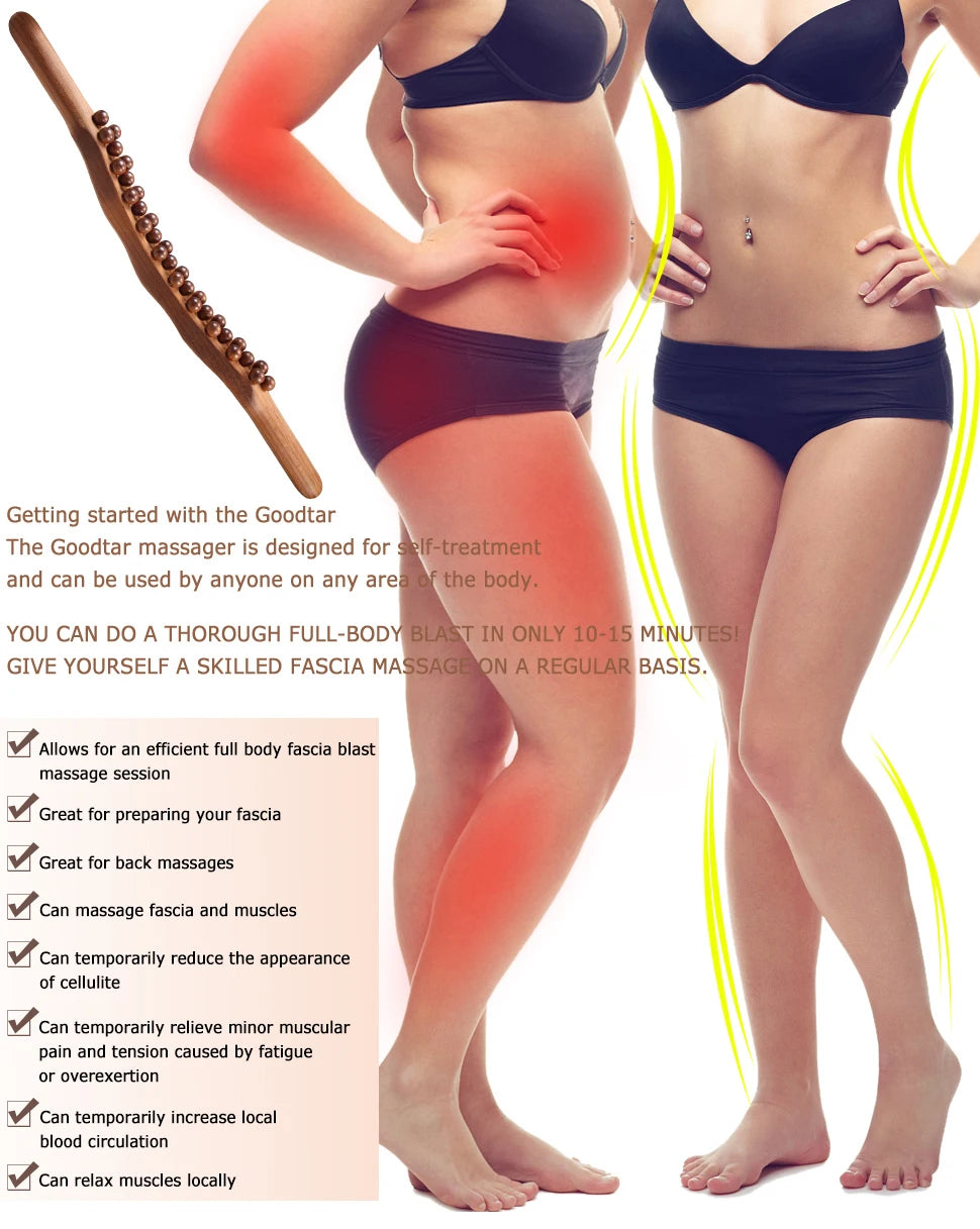 Wood Therapy Lymphatic Drainage Massage Stick